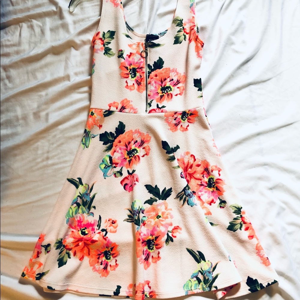 Floral White Dress (Perfect for Spring!!)